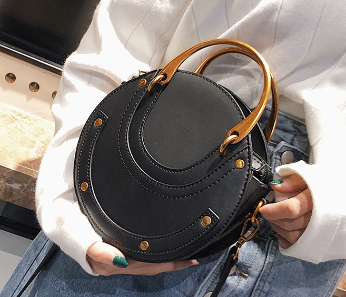 Small Round Bag Black