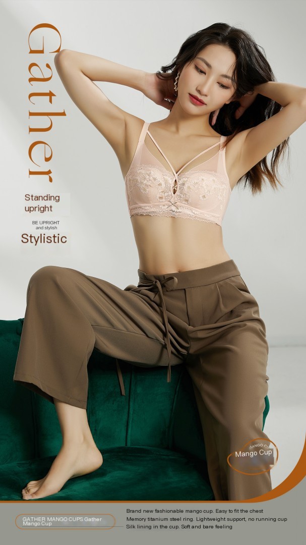 Summer Lightweight Bra - Pink Apricot