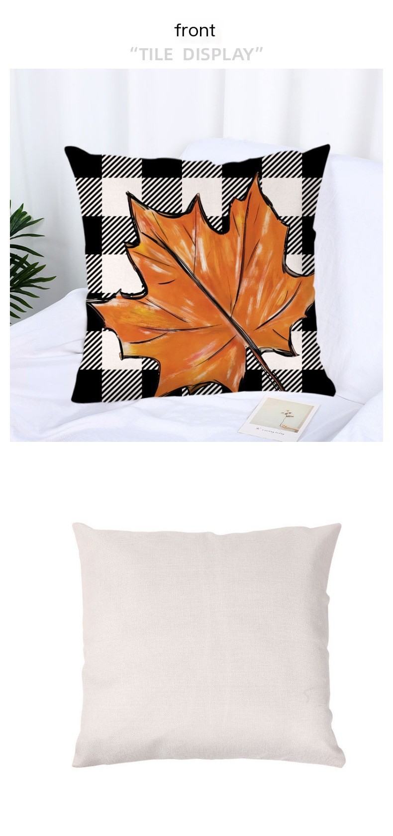 Maple Leaf Pillow Cover
