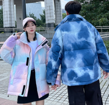 Gradient Color Cotton Jacket Image 2