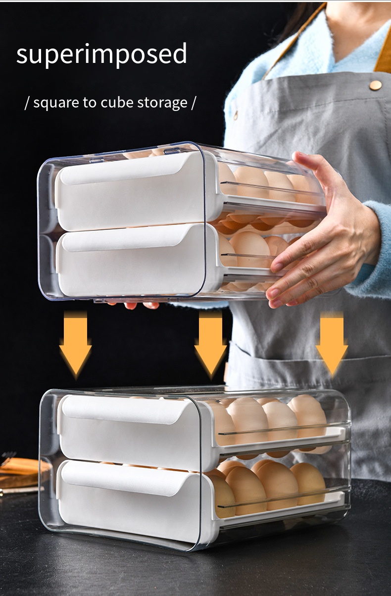 Refrigerator Egg Storage Box - View 3