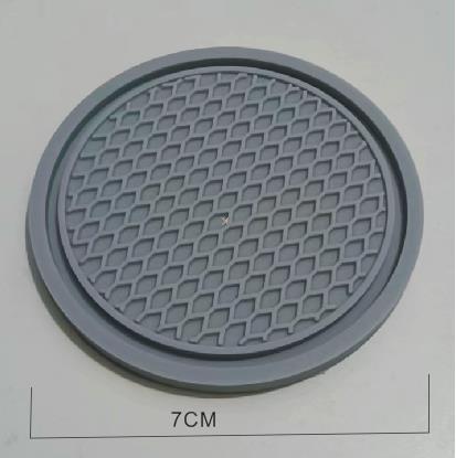 1pc Car Coaster Universal Style Non-slip Anti-scalding Adhesive Mat