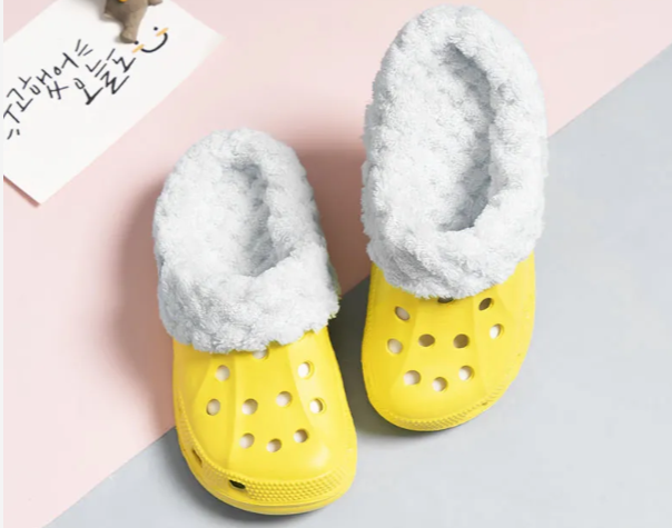 Croc Infantil com PelÃºcia - Yellow
