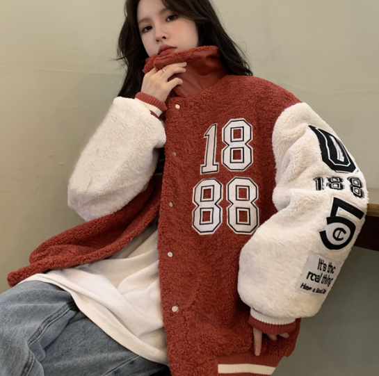 Thickened Warm Lamb Wool Coat 2