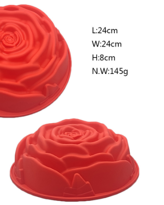 Silicone Flower Cake Mould Close-up