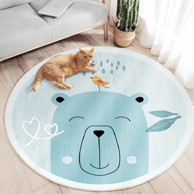 Round Cartoon Floor Mat Image 2