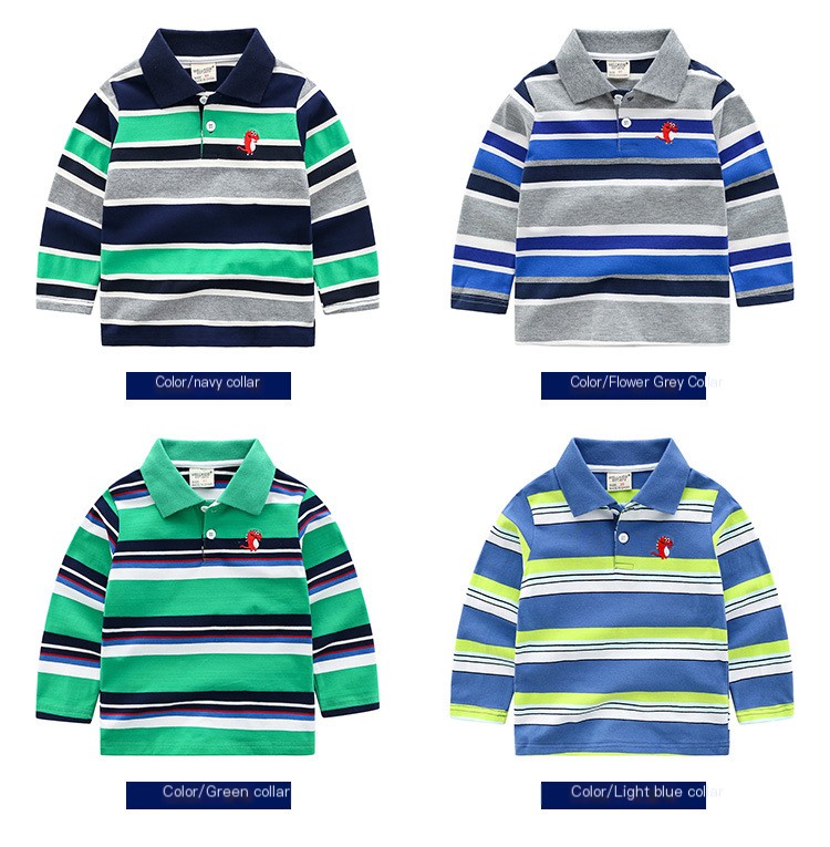 Boys Striped Long Sleeve T-shirt