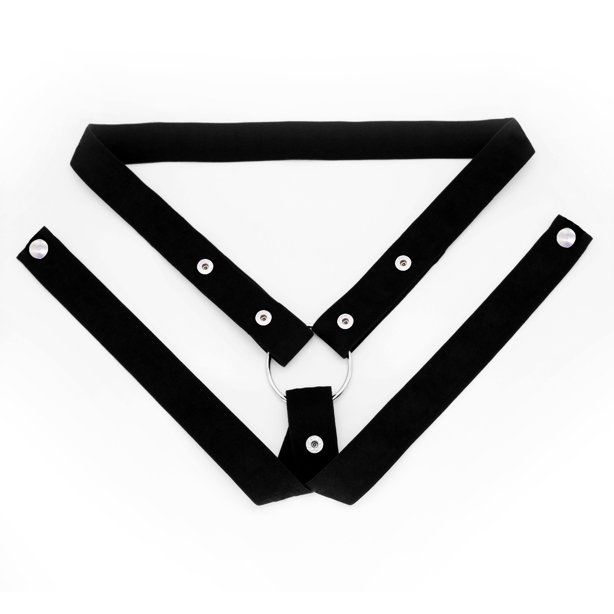 Male chastity lock auxiliary belt three-way wide restraint pull chastity lock CB lock fixing belt elastic elastic ring is large image