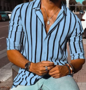 2024 Randig Skjorta Image 2