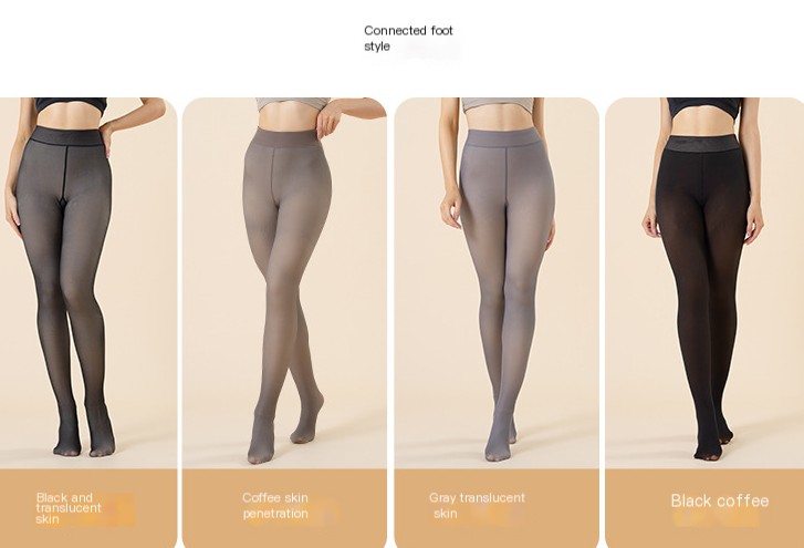 Fake see-through autumn and winter skin-transparent large size leggings