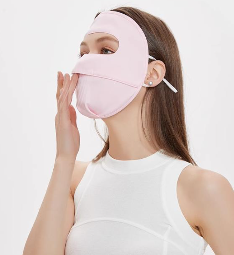 Full face ice silk sunshade mask