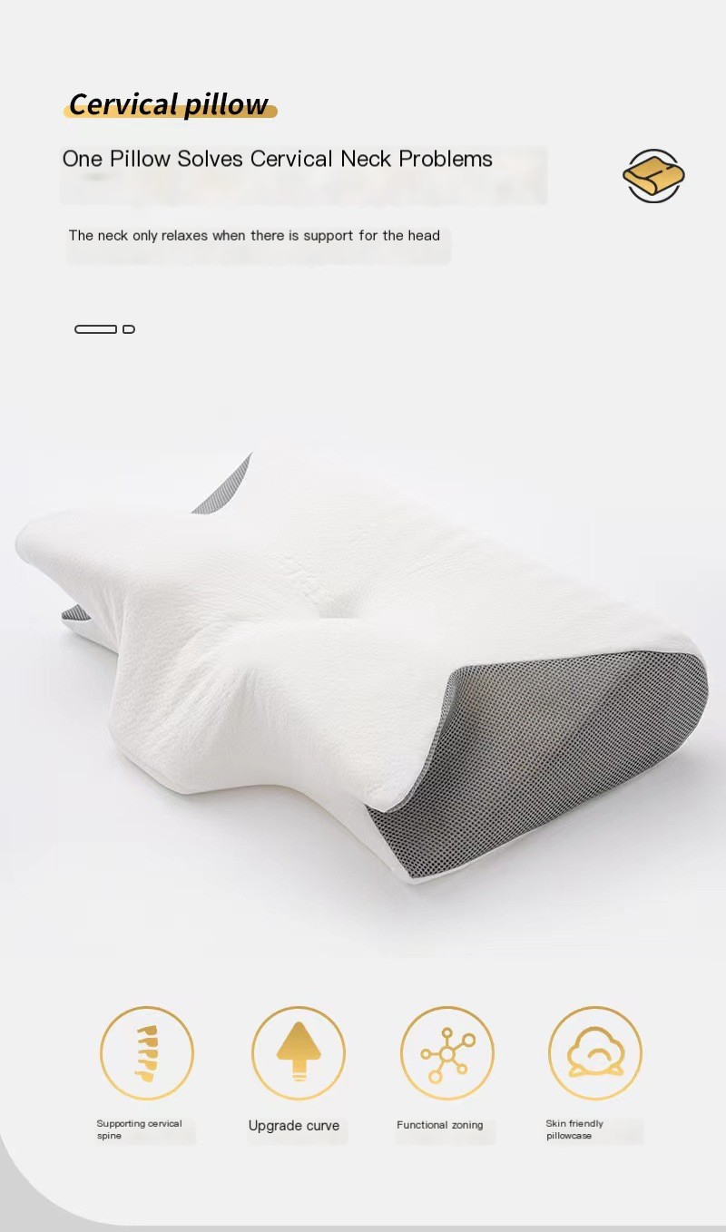 Memory Foam Neck Pillow Black