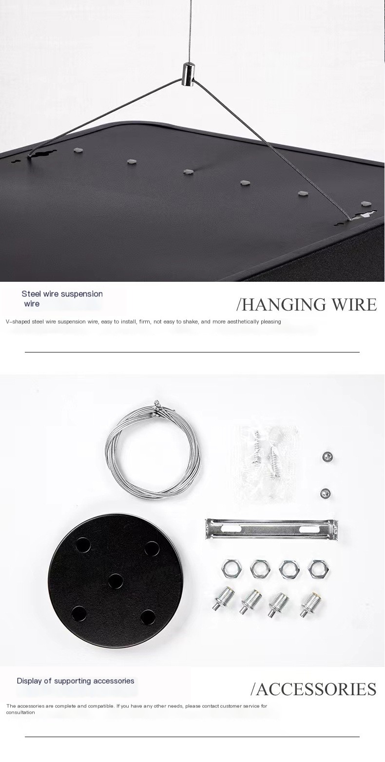 LED supermarket strip lights shopping mall supermarket office lighting ceiling lights grille lights adjustable shelf lights