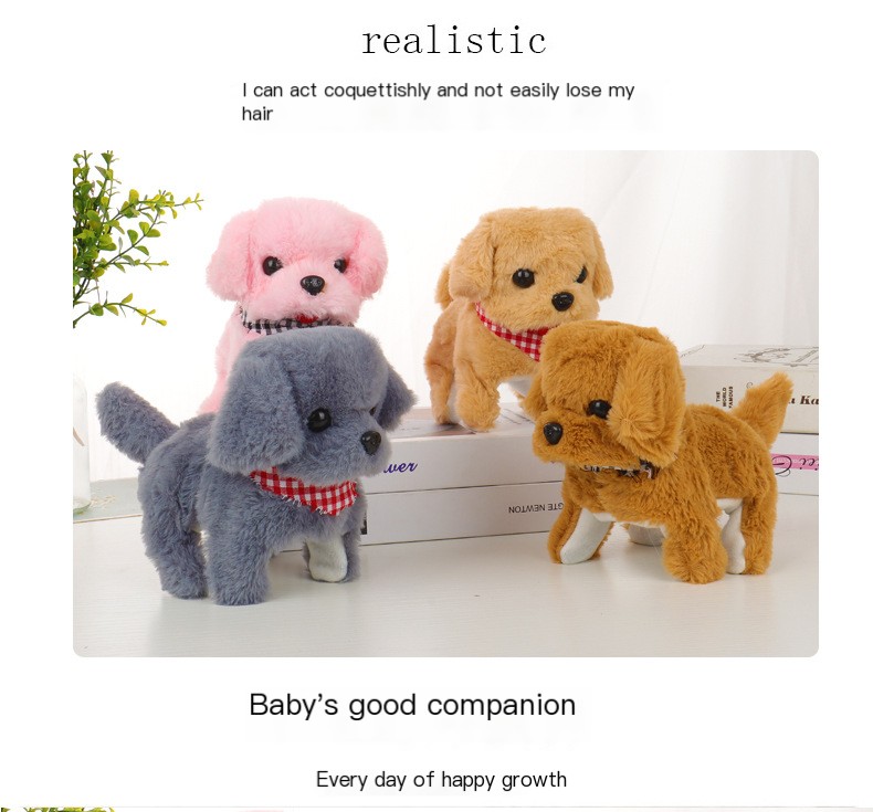 Dog Plush Toy Gray