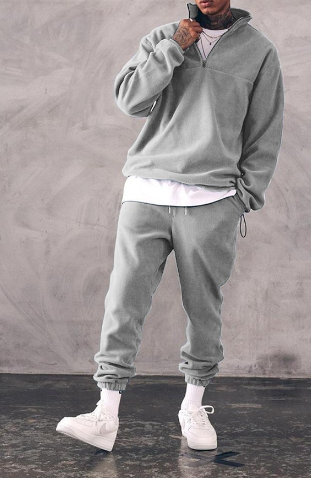 Casual Stand Collar Thick Long-Sleeved T-Shirt 2