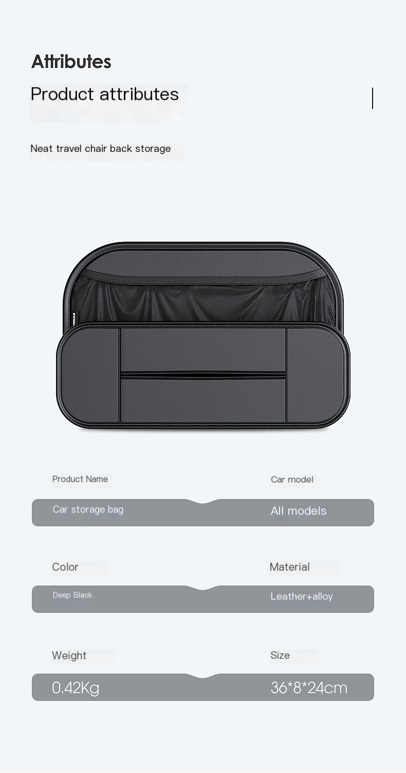 Car Rear Storage Bag - Different Angles