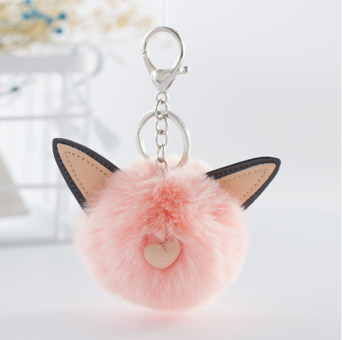 Hair Ball Keychain 2