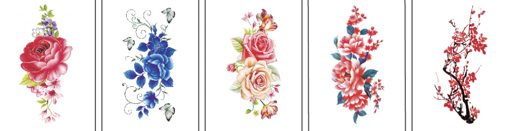 Flower Tattoo Sticker 3