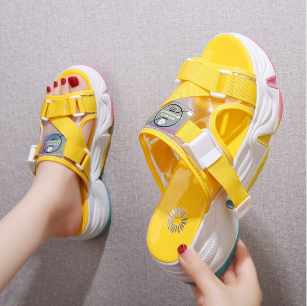 Thick-soled Rainbow Sandals
