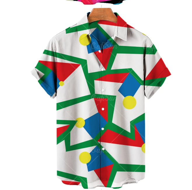 Casual Short-sleeved Shirt Graffiti Series 3