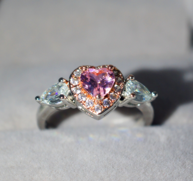 Pink Heart Ring Image 3