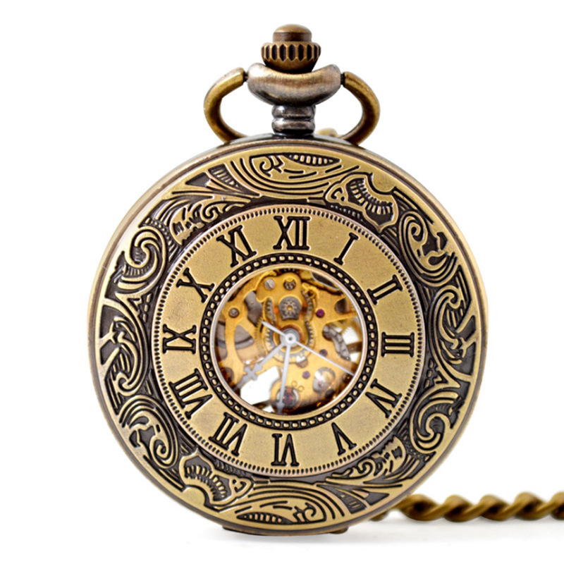 Antique Mechanical Pocket Watch Image 4