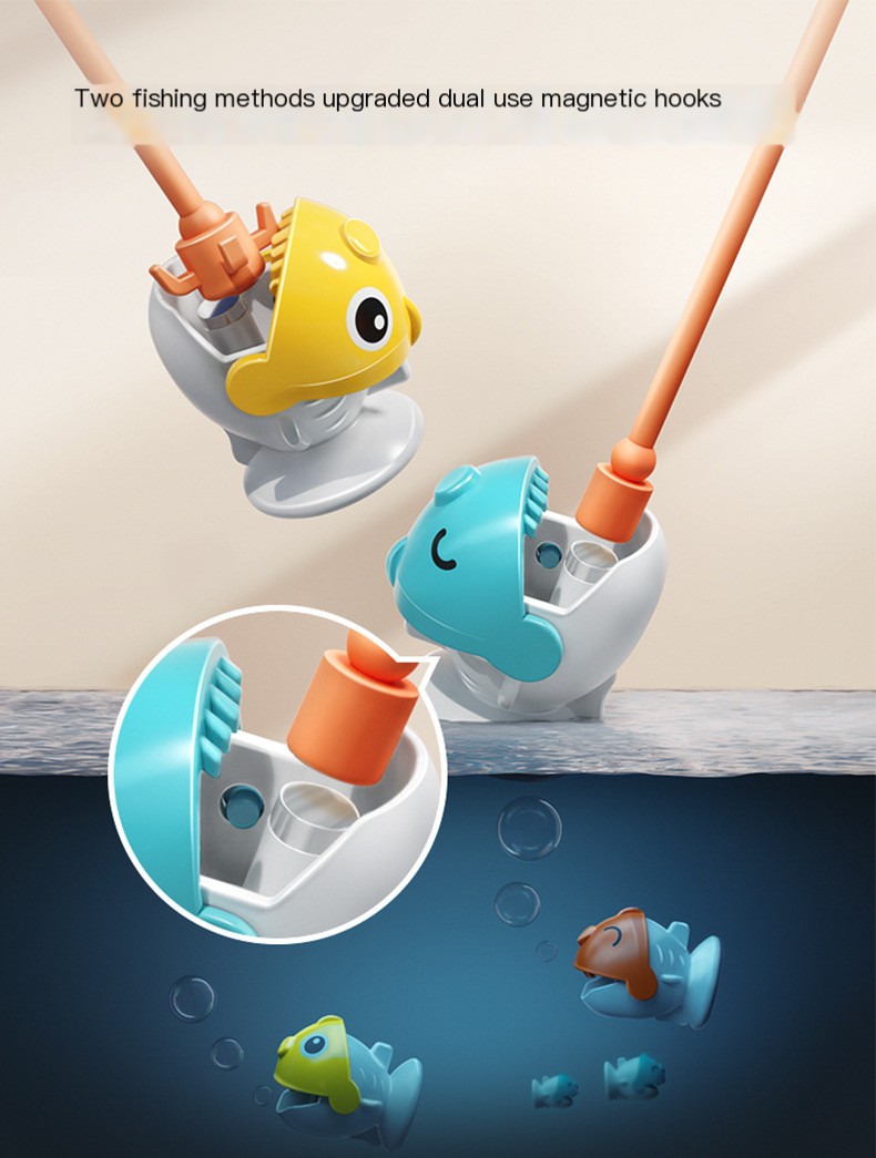 Child Playing with Fishing Toy