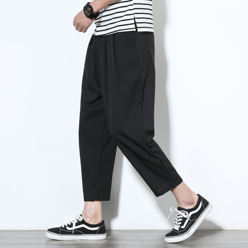 Linen Cropped Pants 3
