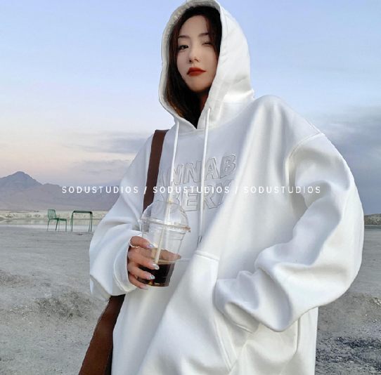 Women's Niche Design Hooded Sweater 1