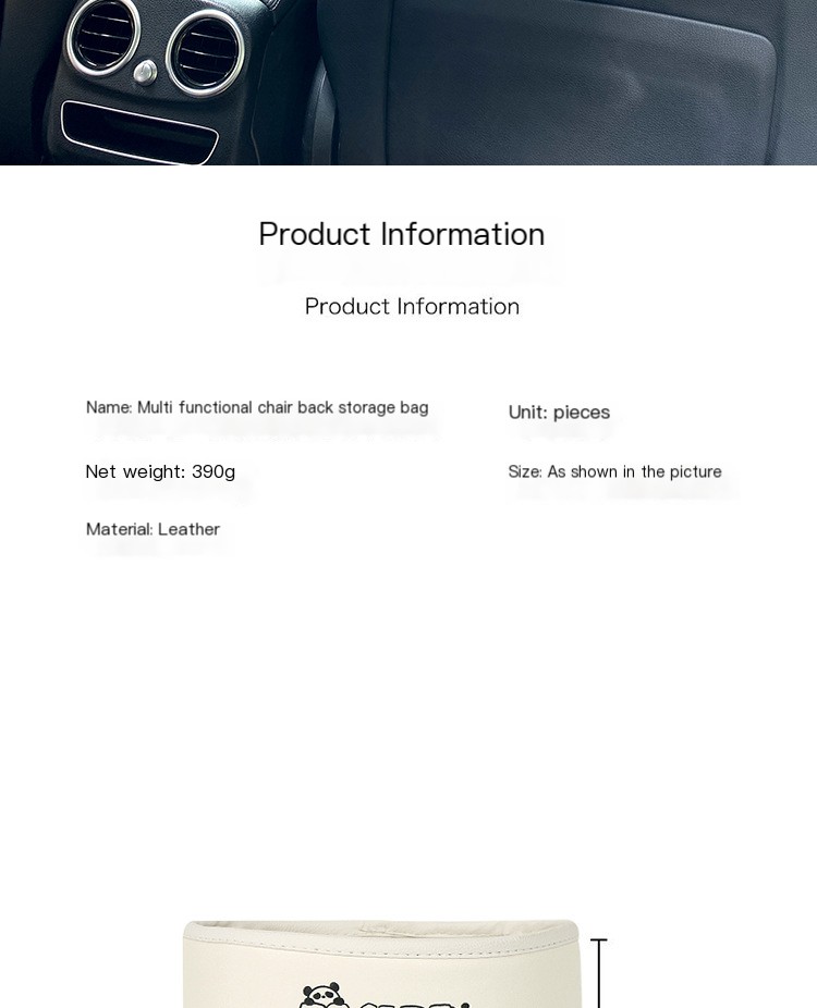 Car Seat Organizer