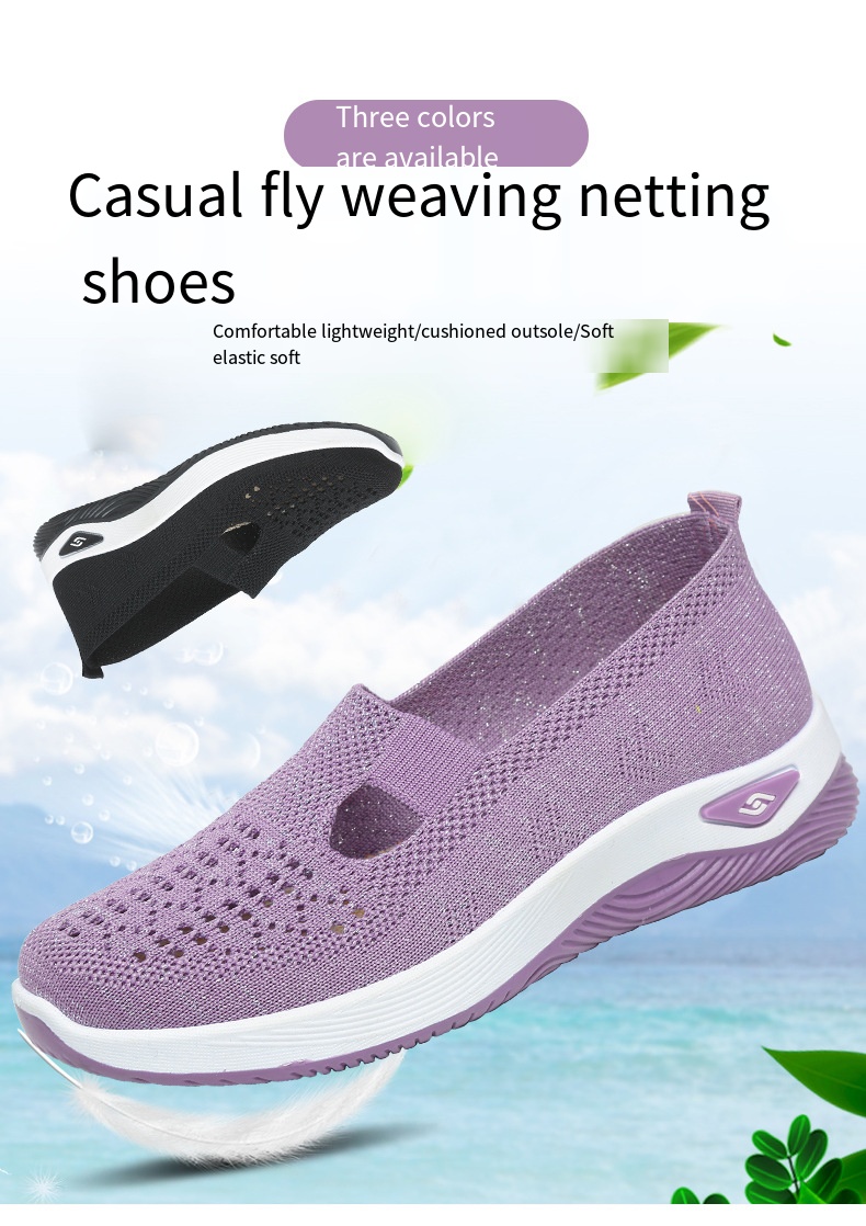 Casual Women's Shoes - Deep Purple