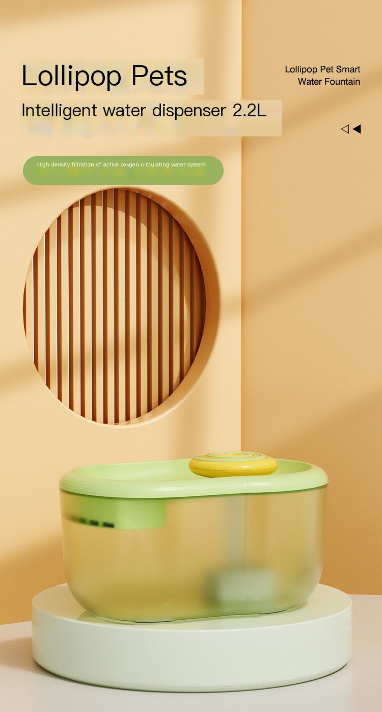 Smart Pet Water Dispenser Green