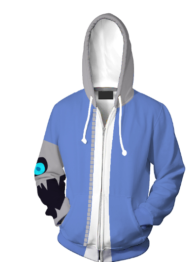3D Anime Printed Zip-Up Hoodie Image 4
