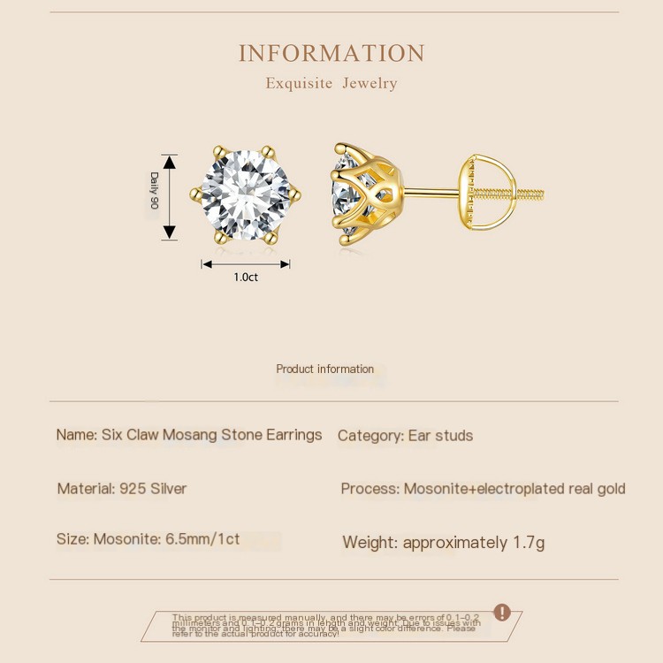 Elegant Moissanite Earrings