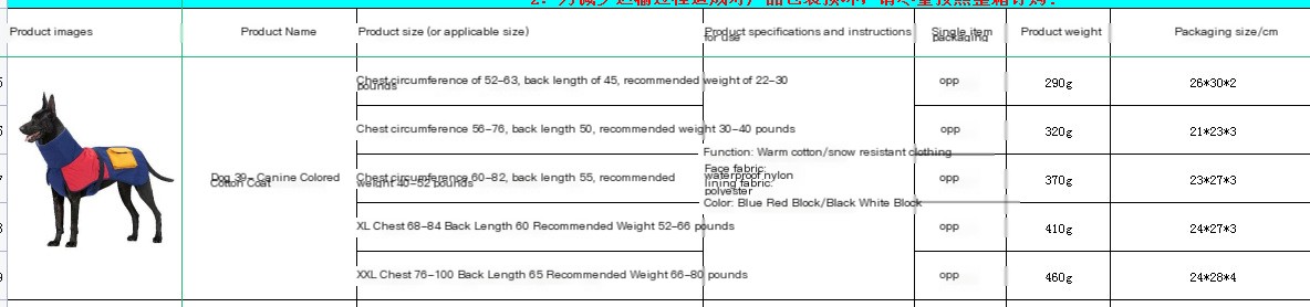 Pet Dog Clothes Winter Coat