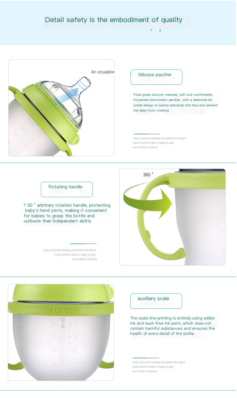 Baby's Bottle with Spoon - Image 1