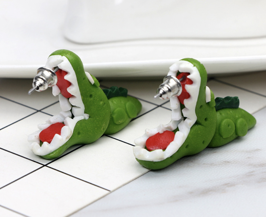Crocodile Ear Studs Image 3