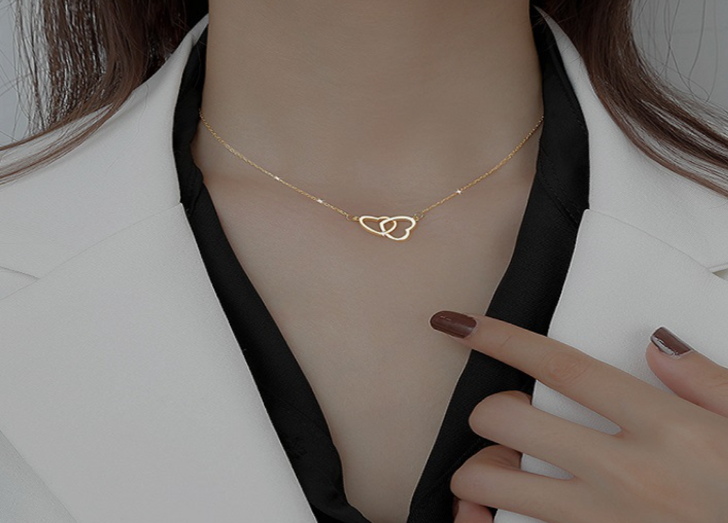 Gold Heart-shaped Necklace