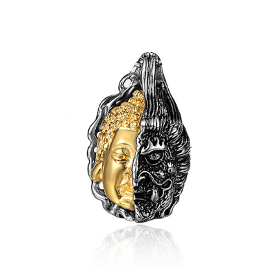 Buddha Face Necklace Image 2