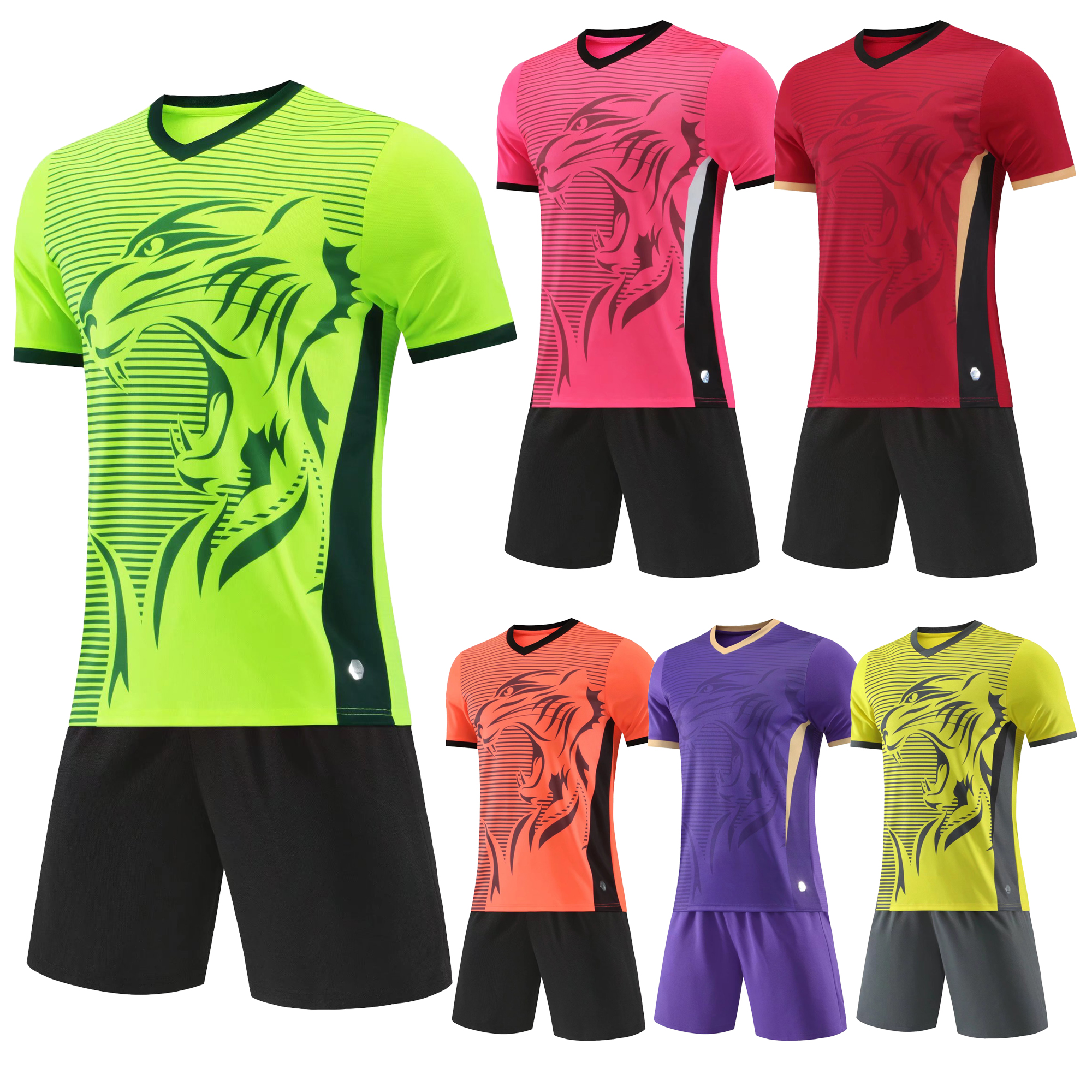 Adult football suit Men's women's football suit Short sleeve football suit image