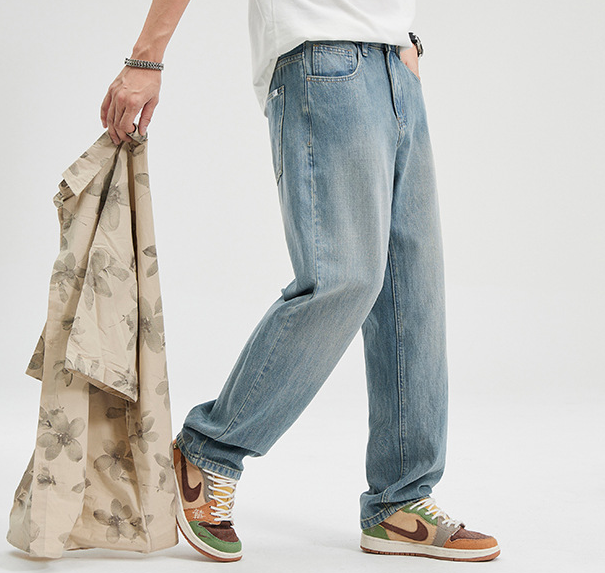 Close-up of the denim texture