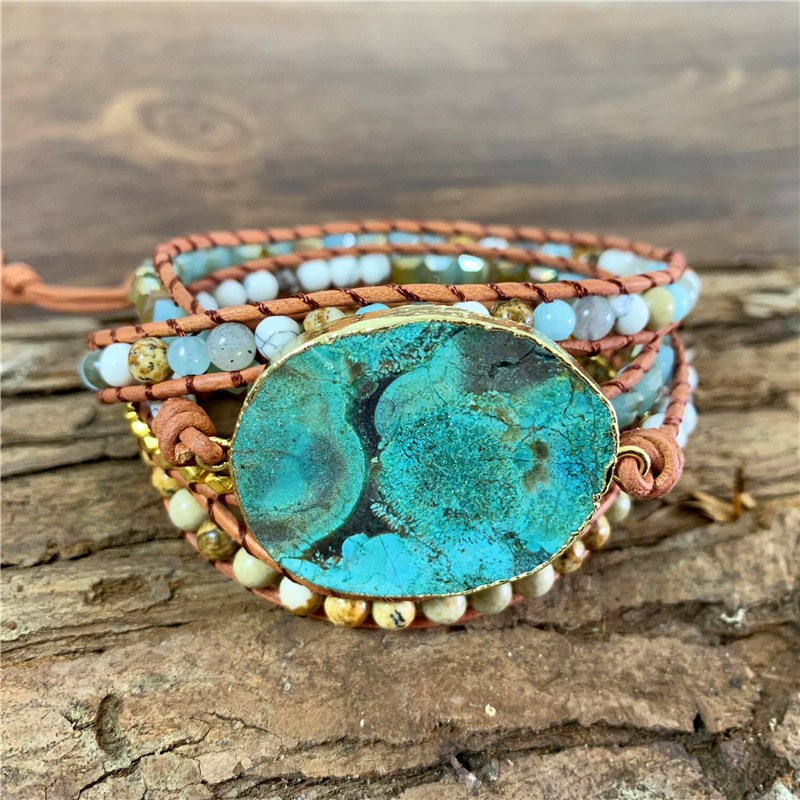 Multilayer Leather Bracelet Image 2