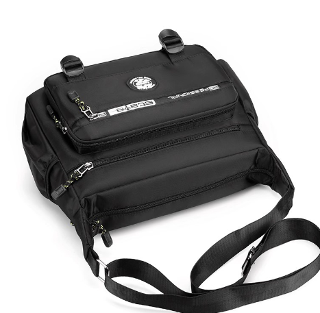 AquaShield Men's Shoulder Bag in Gray
