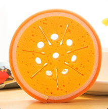 Fruit thick sponge scouring pad image