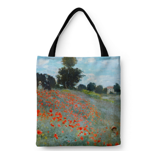 Iris Flower Canvas Bag Design 3