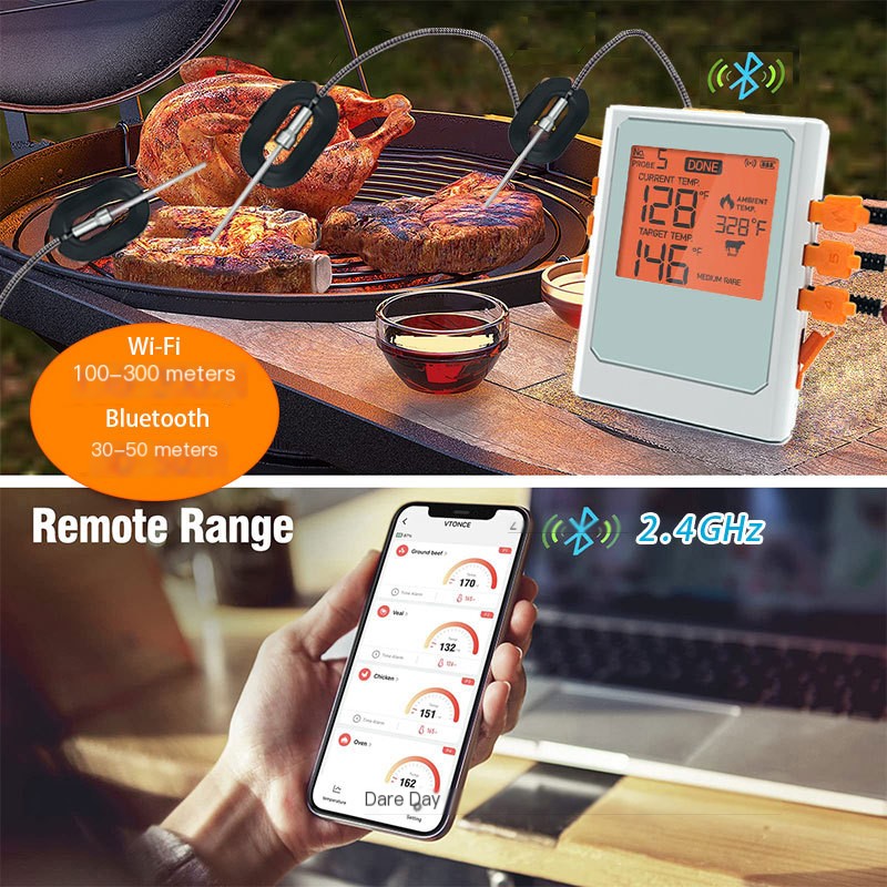 Home Wireless Probe Baked Food Thermometer Image 2