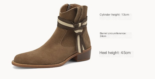 Melbourne Women's Suede Short Boot - Back View