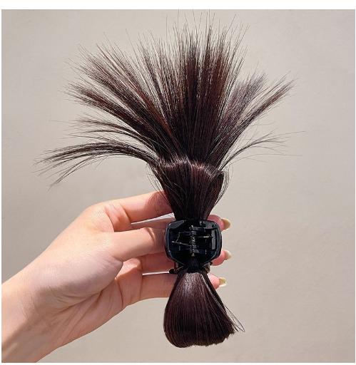 Lazy Chic Shark Clip Dark Brown