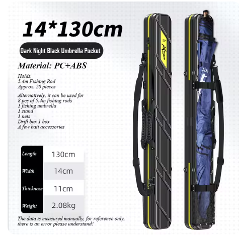 Fishing gear bag fishing rod bag fishing rod bag fishing gear bag multi-function bag hard shell fishing storage bag image