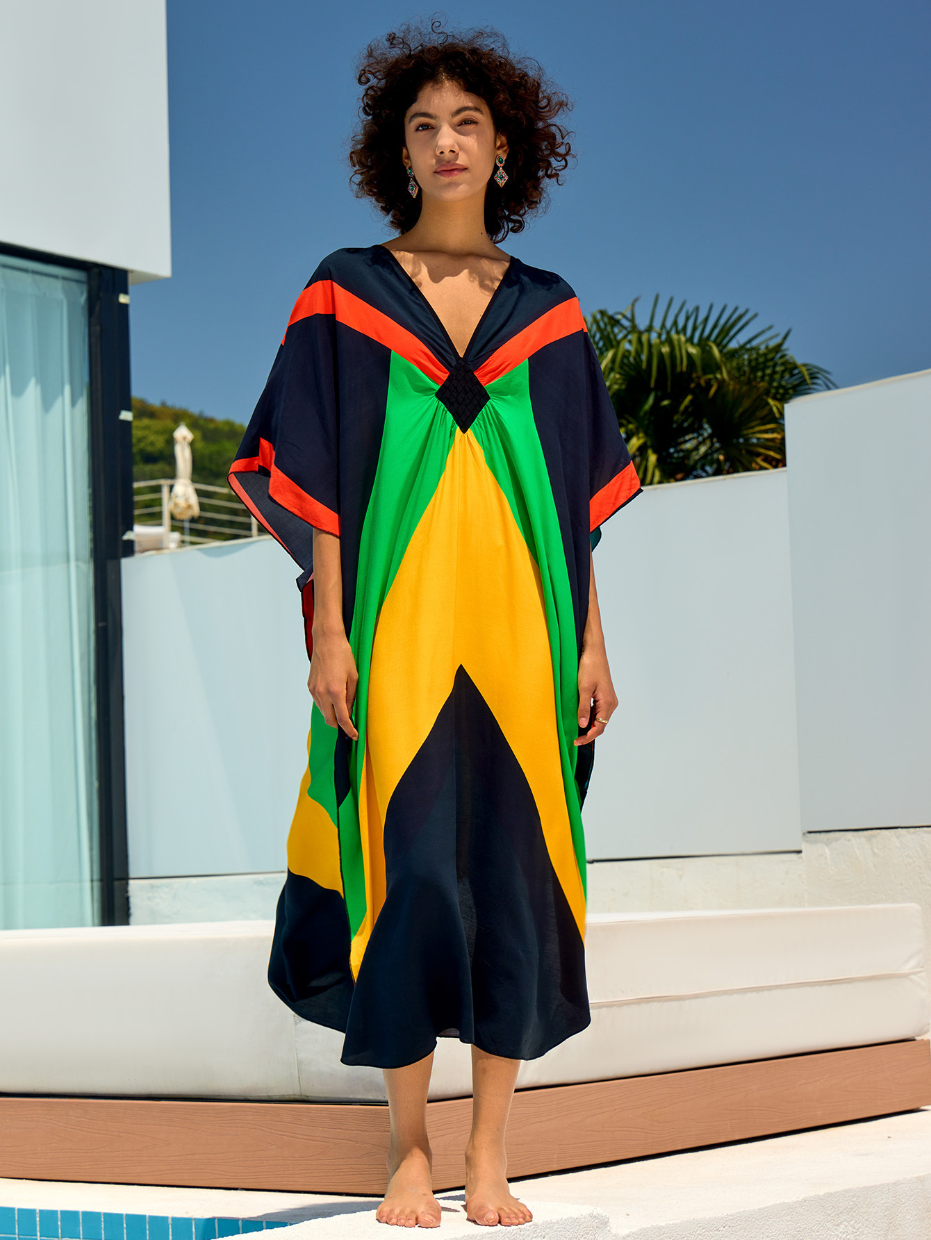 Color-Blocked Dress Image 1